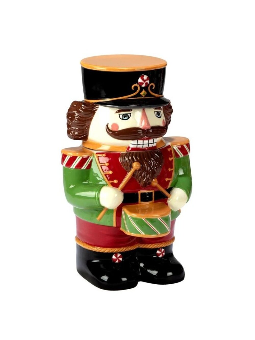 Certified International Holiday Magic Nutcracker Cookie Jar Christmas Decor